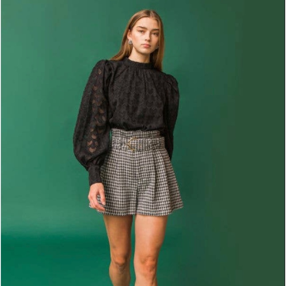 Flying Tomato Living for Friday tweed shorts